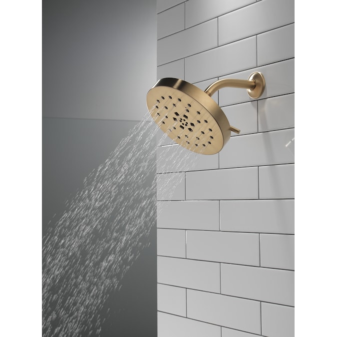 Delta Universal Showering Components Lumicoat Champagne Bronze 8-in Round Fixed Shower Head 1.75-GPM (6.6-LPM) - Image 2