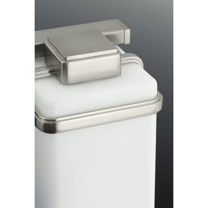 Progress Lighting Metric 13-in 2-Light Brushed Nickel Coastal Vanity Light - Image 5