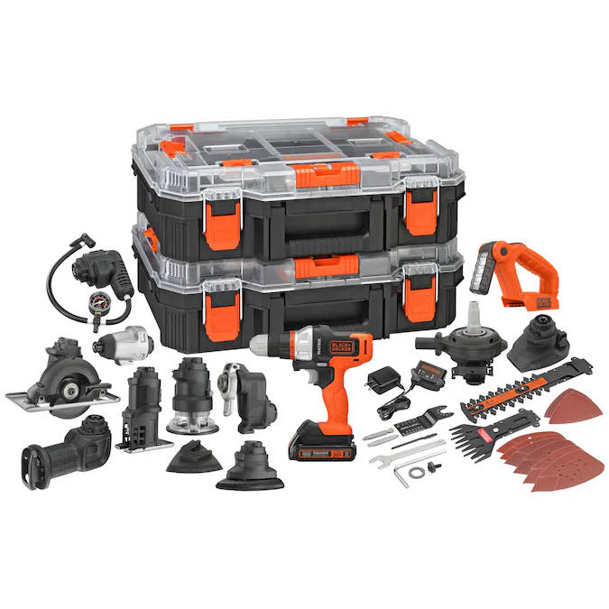 BLACK+DECKER MATRIX 20-volt Max 12-Tool Power Tool Combo Kit with Hard Case (1-Battery Included and Charger Included)