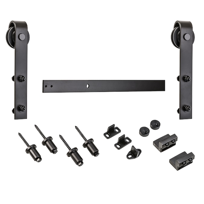 National Hardware 72-in Oil-Rubbed Oil Rubbed Bronze Indoor Single Barn Door Hardware Kit