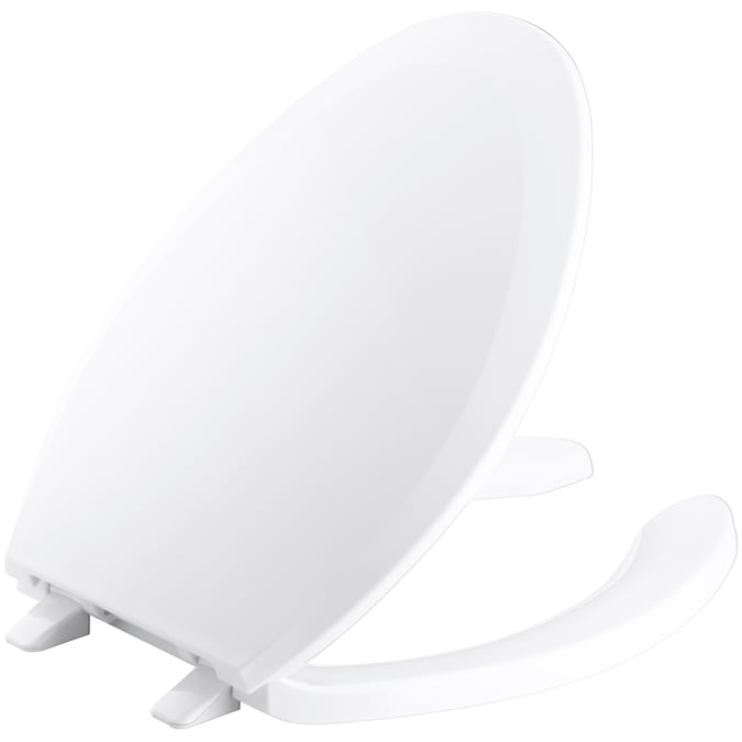 ER Lustra Plastic White Elongated Toilet Seat