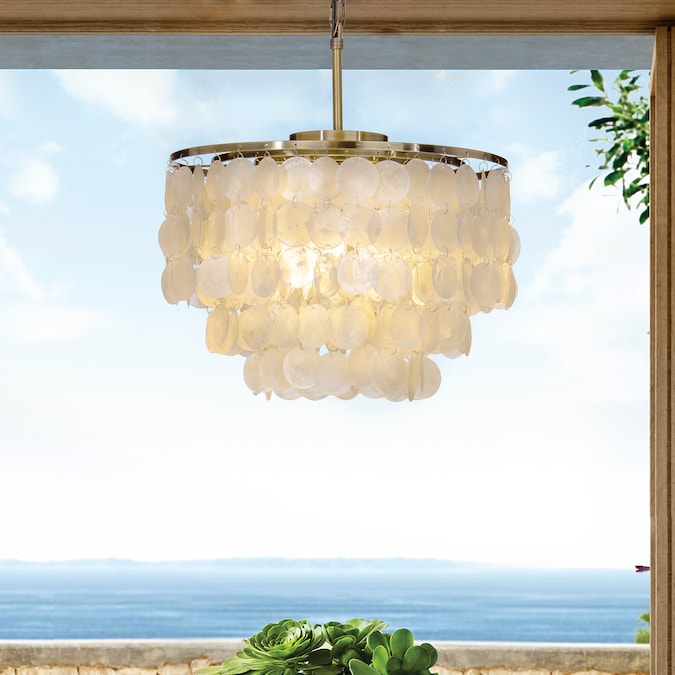 AloaDecor Lighting 3-Light Antique Bronze Coastal Dry rated Chandelier