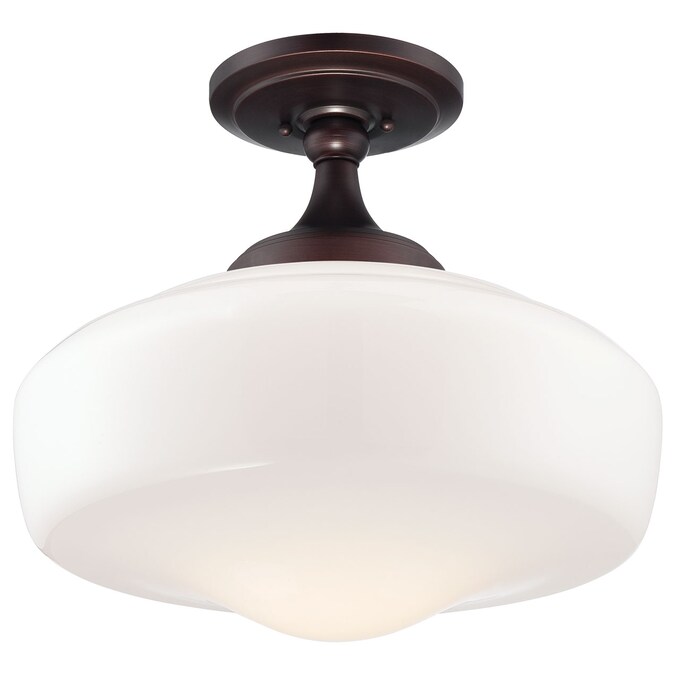 Minka Lavery Lavery 1-Light 17.25-in Brushed Bronze Semi mount light