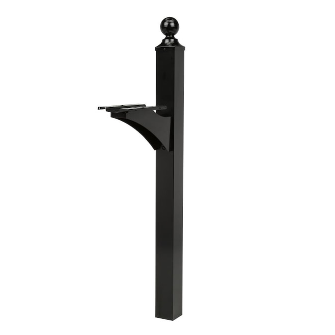Architectural Mailboxes Black Aluminum 4 x 4 Mount Mailbox Post