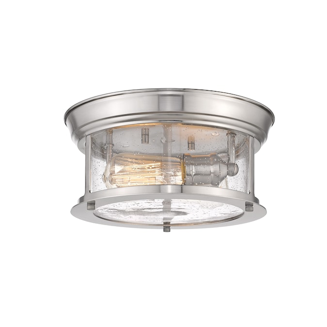 Z-Lite Sonna 1-Light Brushed Nickel Flush Mount Light