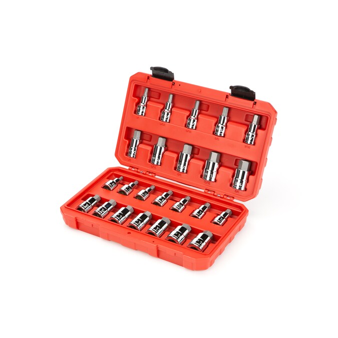 TEKTON 24-Piece 1/2-in Drive Set Hex Bit Driver Socket Set - Image 2