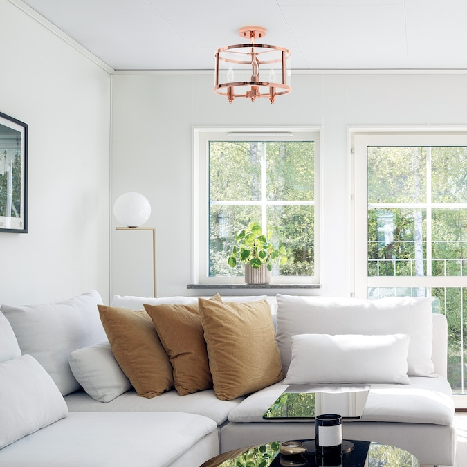 Lalia Home Classix 3-Light Polished Copper Semi mount light - Image 8