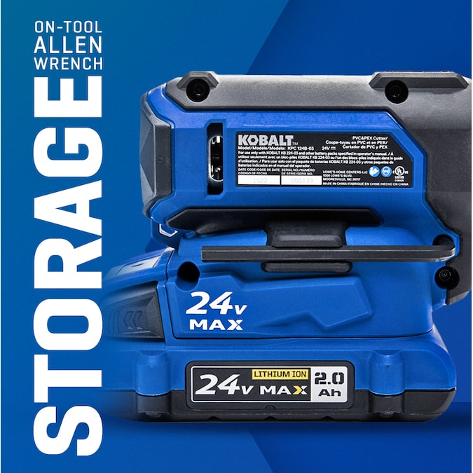 Kobalt 24v 24-volt 2-3/8 Multipurpose PVC and Pex Cutter 2 Ah Cordless (Battery & Charger Included) - Image 6