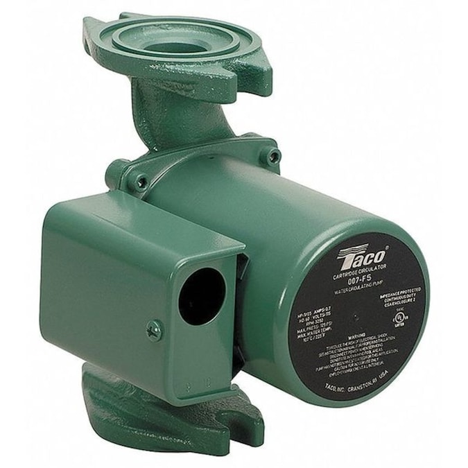 Taco Green Hydronic Baseboard Heater Circulator Pump - High Capacity Output, Quiet & Efficient Operation