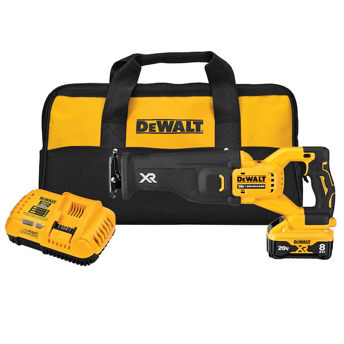 DEWALT XR POWERDETECT 20-volt Max Variable Brushless Cordless Reciprocating Saw (Charger Included and Battery Included)