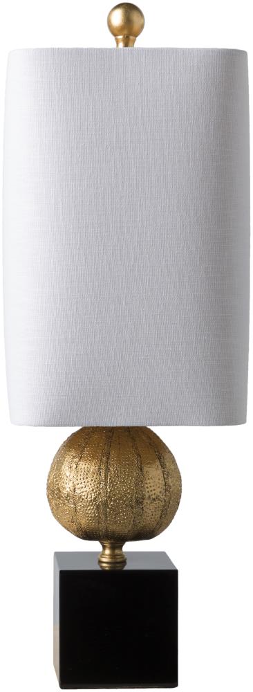 St. Martin 22.75-in Gold/Black 3-way Table Lamp with Linen Shade