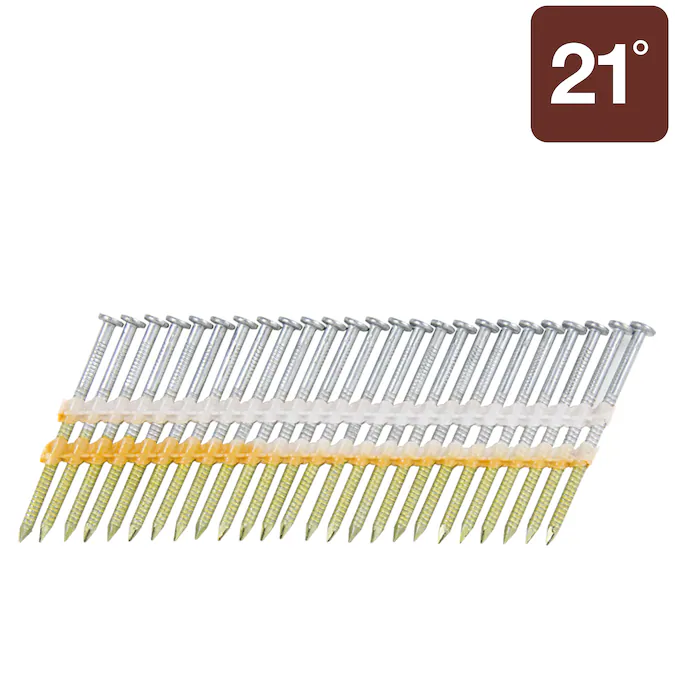 Metabo HPT 2-3/8-in x 0.113-in 21-Degree Hot-Dipped Galvanized Ring Shank Collated Framing Nails (1000-Per Box)
