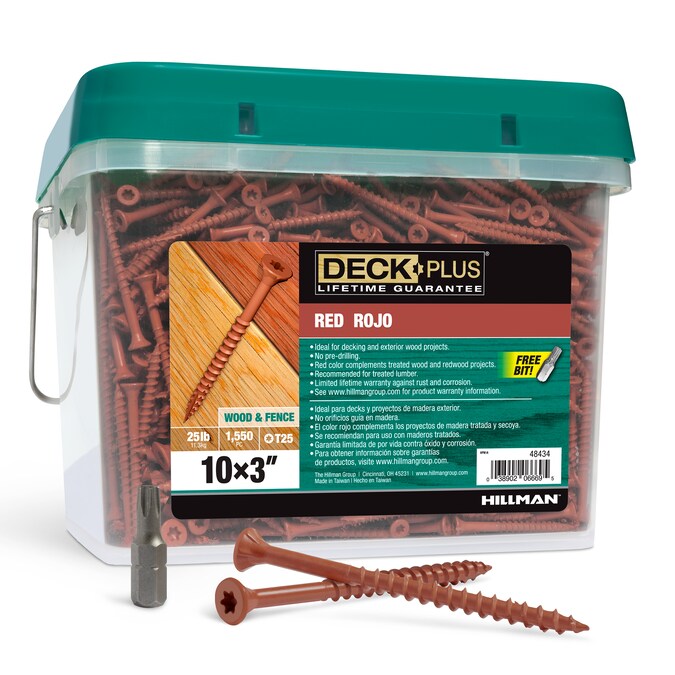 Deck Plus #10 x 3-in Wood To Wood Deck Screws (1550-Per Box)