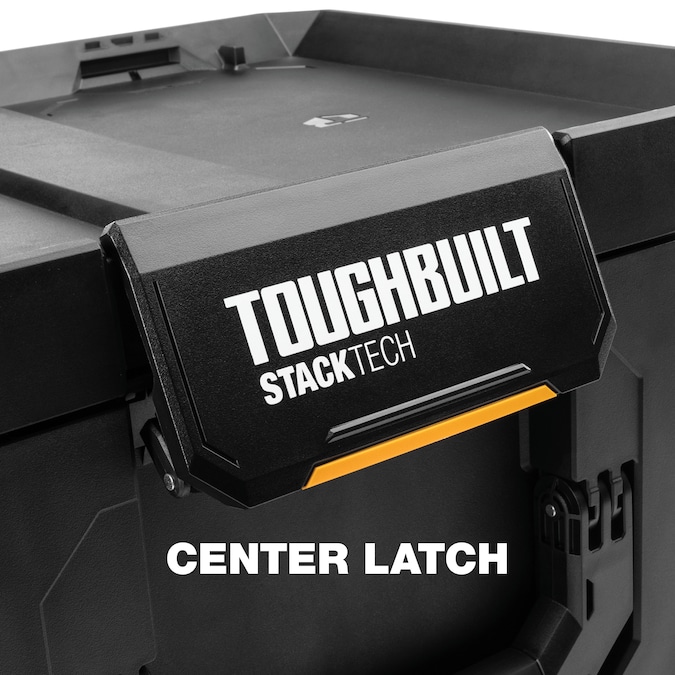 TOUGHBUILT STACKTECH 22.3-in W x 26-in H x 19.7-in D Black Plastic/Metal Rolling Tool Box - Image 6