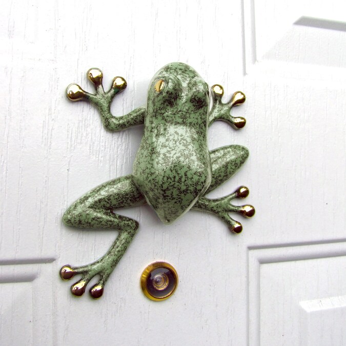 Michael Healy Unique Door Knockers Brass and Green Patina 6-in Door Knocker - Easy Surface Installation, Polished Hardware Finish - Image 2