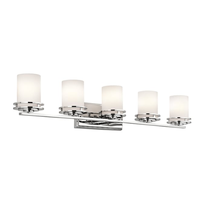 Kichler Hendrik 43-in 5-Light Chrome Modern/Contemporary Vanity Light