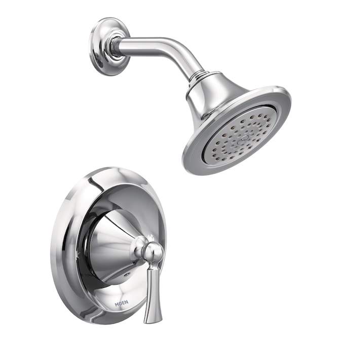 Moen Wynford Chrome 1-handle Single Function Round Shower Faucet