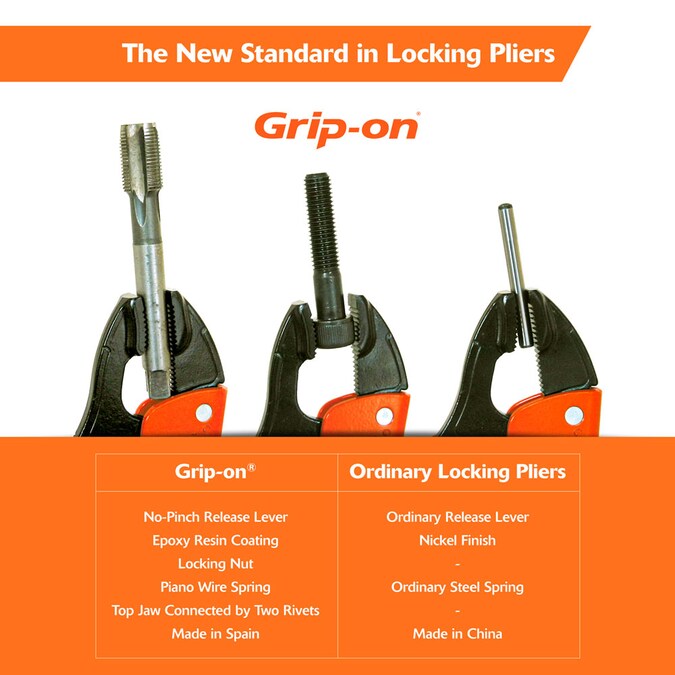 Grip-on Locking Plier Set (5-Pack) - Image 2