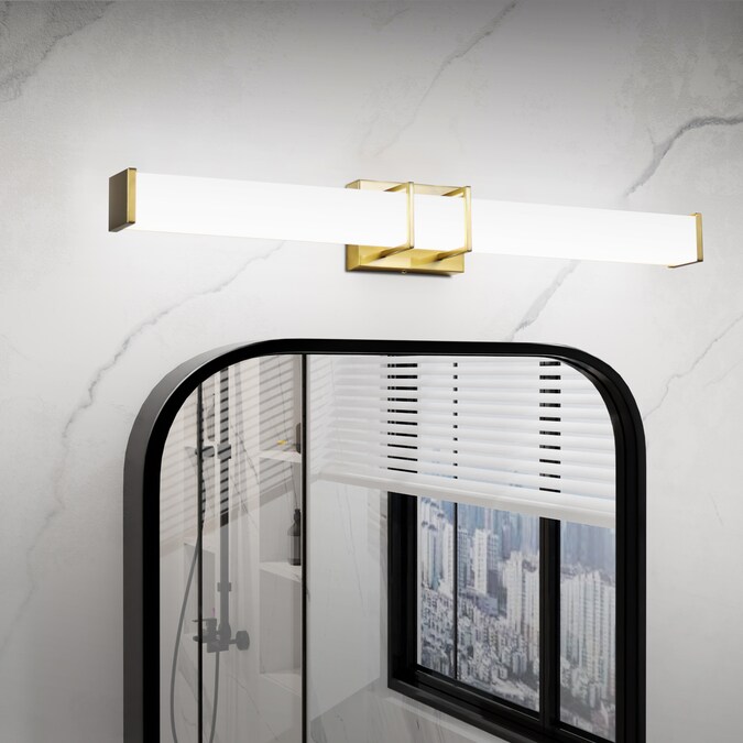 ExBrite LED Modern simplicity 31.2-in 1-Light Brushed Gold LED Modern/Contemporary Vanity Light