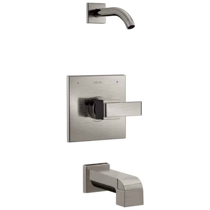 Delta Ara Stainless 1-handle Bathtub and Shower Faucet Valve Included
