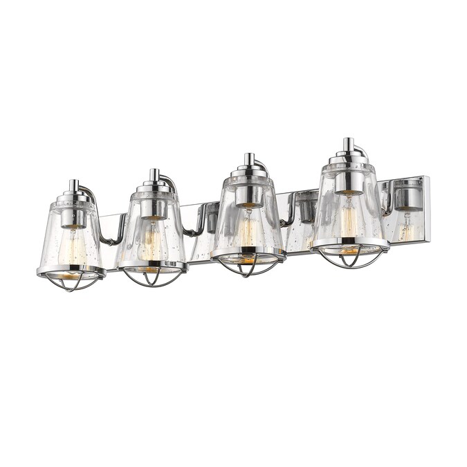 Z-Lite Mariner 32-in 4-Light Polished Chrome Coastal Vanity Light