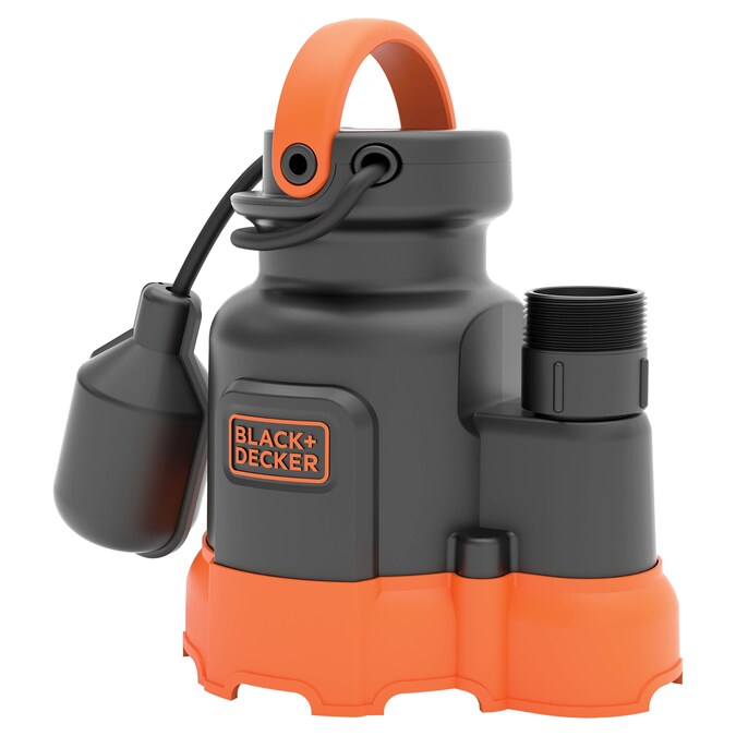 BLACK+DECKER 1/3-HP 115-Volt 42-GPM Thermoplastic Submersible Sump Pump