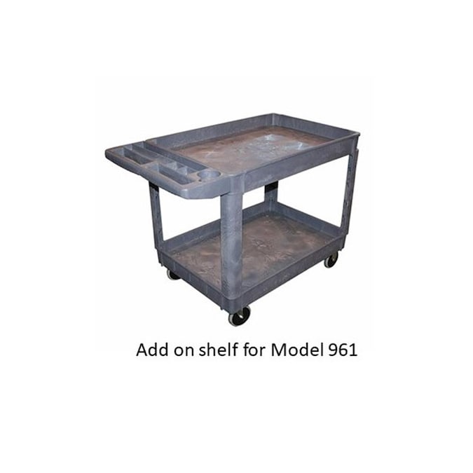 American Forge & Foundry Polypropylene Utility Cart Shelf, Gray, 30-in x 16-in - Model 961 Compatible