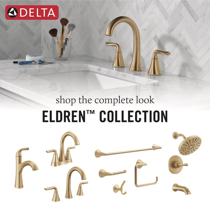 Delta Eldren Champagne Bronze 1-handle Multi-function Round Bathtub and Shower Faucet - Image 4