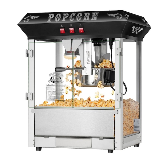 Superior Popcorn Company 1 Cup Black Oil Countertop Popcorn Machine