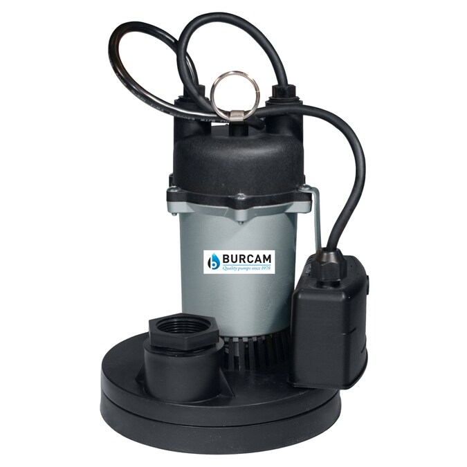Burcam 1/3-HP 115-Volt 50-GPM Thermoplastic Submersible Sump Pump