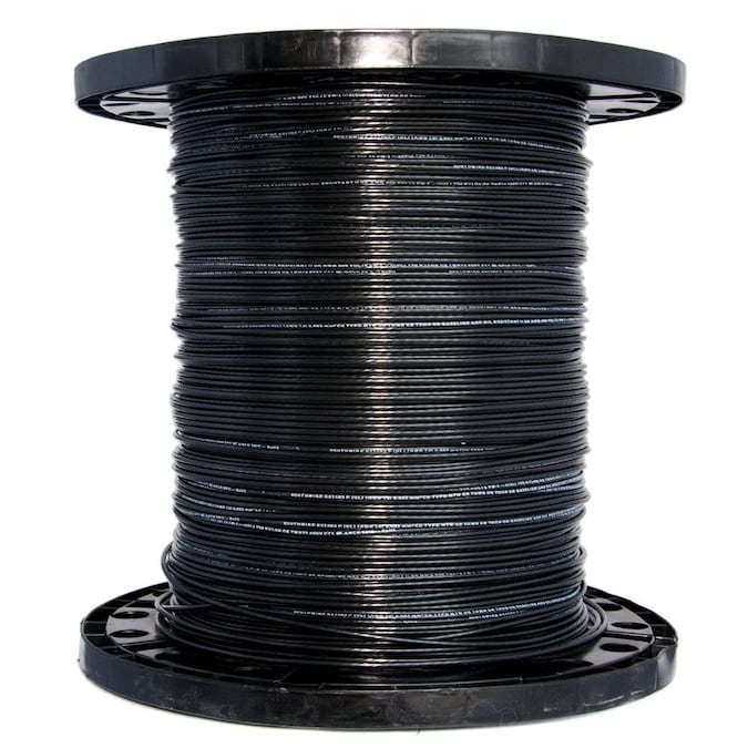 Southwire 2500-ft 14-AWG Black Solid Copper Thhn Wire (By-the-roll)