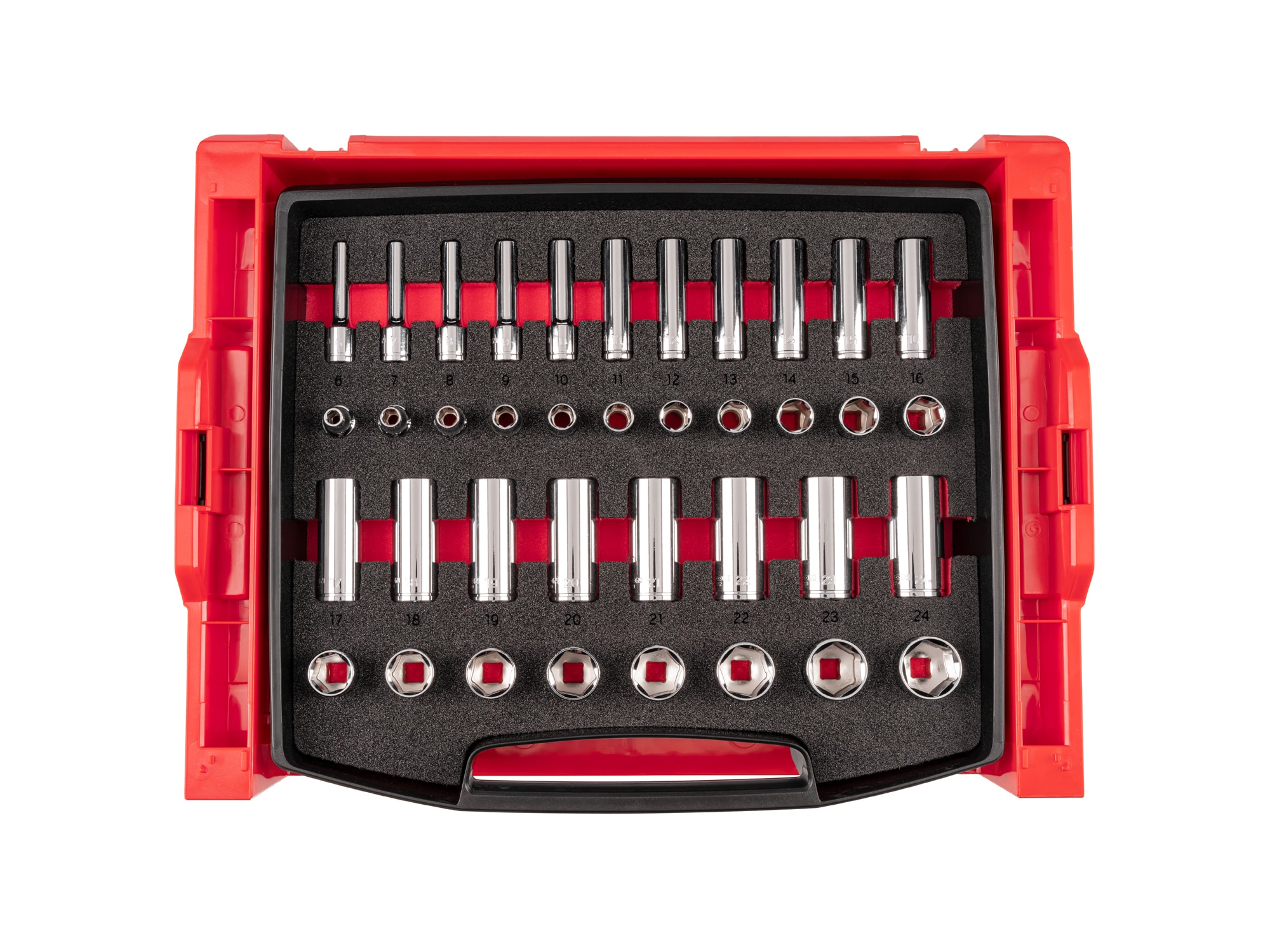 3/8-in Drive Metric Shallow/Deep Socket Set 38 -Pieces