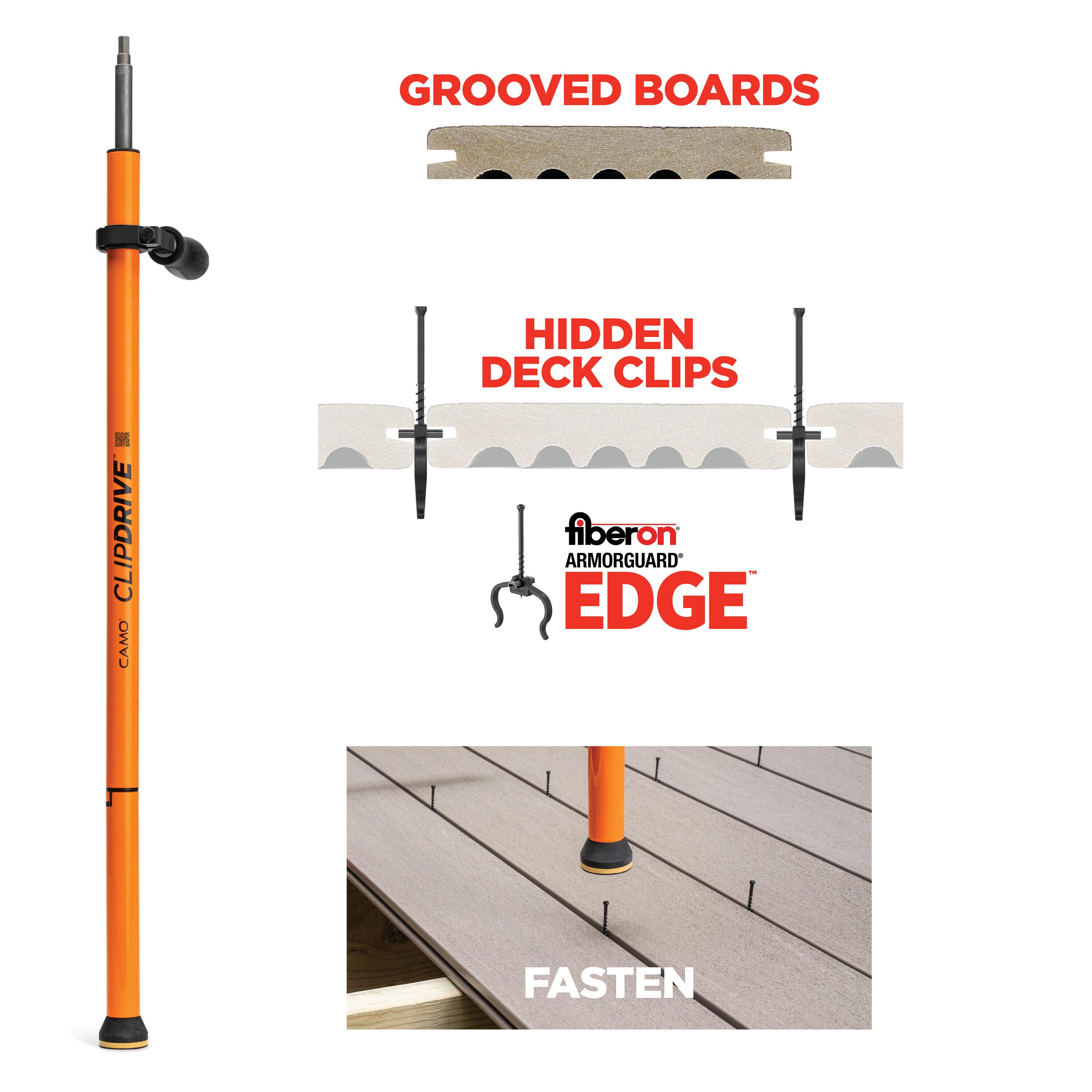 ClipDRIVE Stand-Up Decking Tool for Edge Hidden Deck Clips Drill guide - Image 3