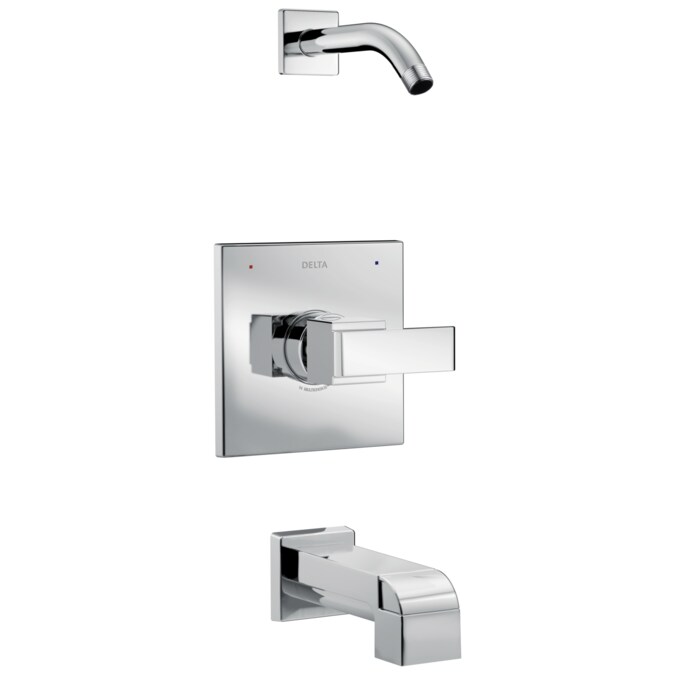 Delta Ara Chrome 1-handle Bathtub and Shower Faucet Valve Included
