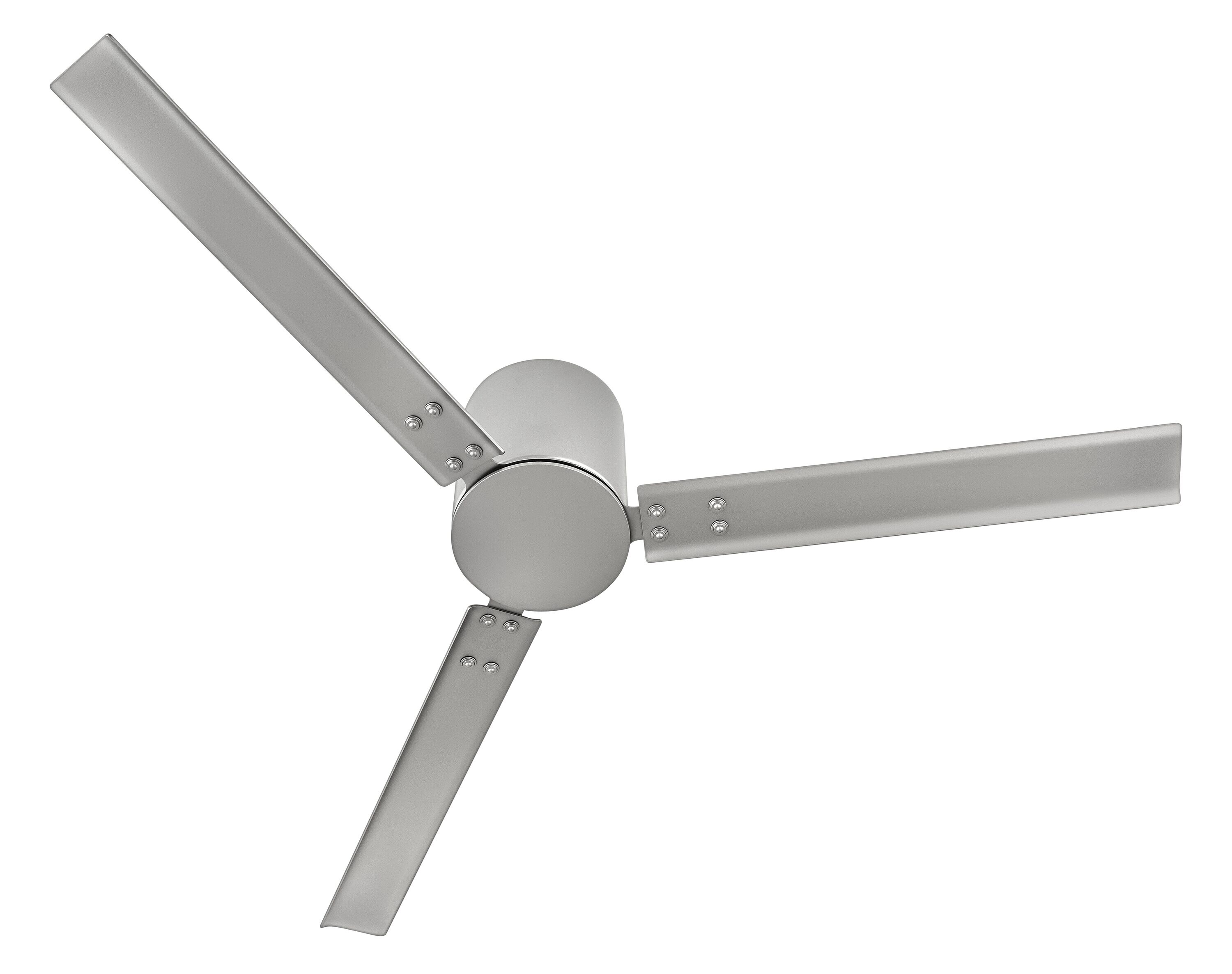 Indy Flush 58-in Outdoor Flush Mount Smart Brushed Nickel with Brushed Nickel Blades Ceiling Fan Without Light - Remote Included ( 3 -Blade ) - Image 3