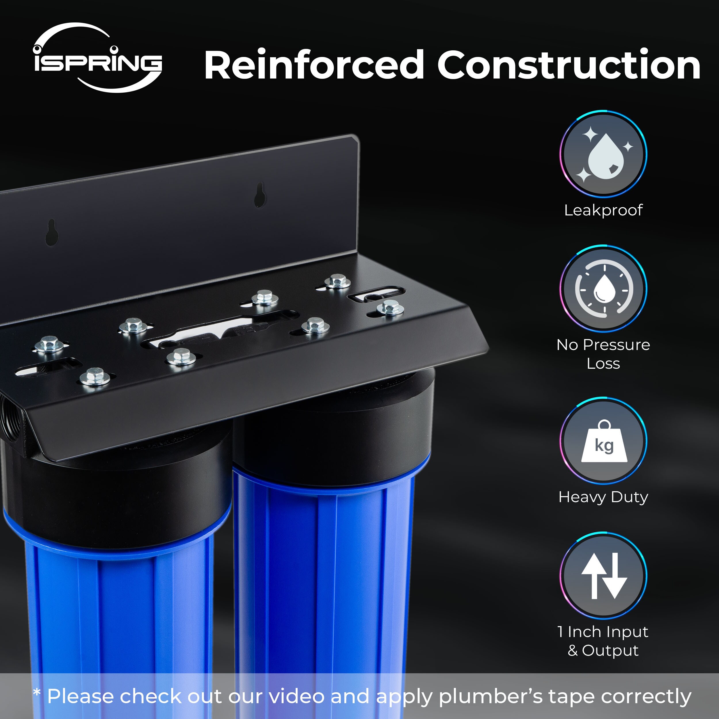 WGB22B-KS Dual-stage 25-GPM Multi-method Hard water Whole House Water Filtration System - Image 2