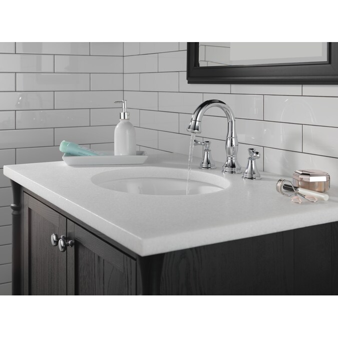 Delta Cassidy Chrome Widespread 2-Handle WaterSense Pull-down Bathroom Sink Faucet with Drain - Image 11