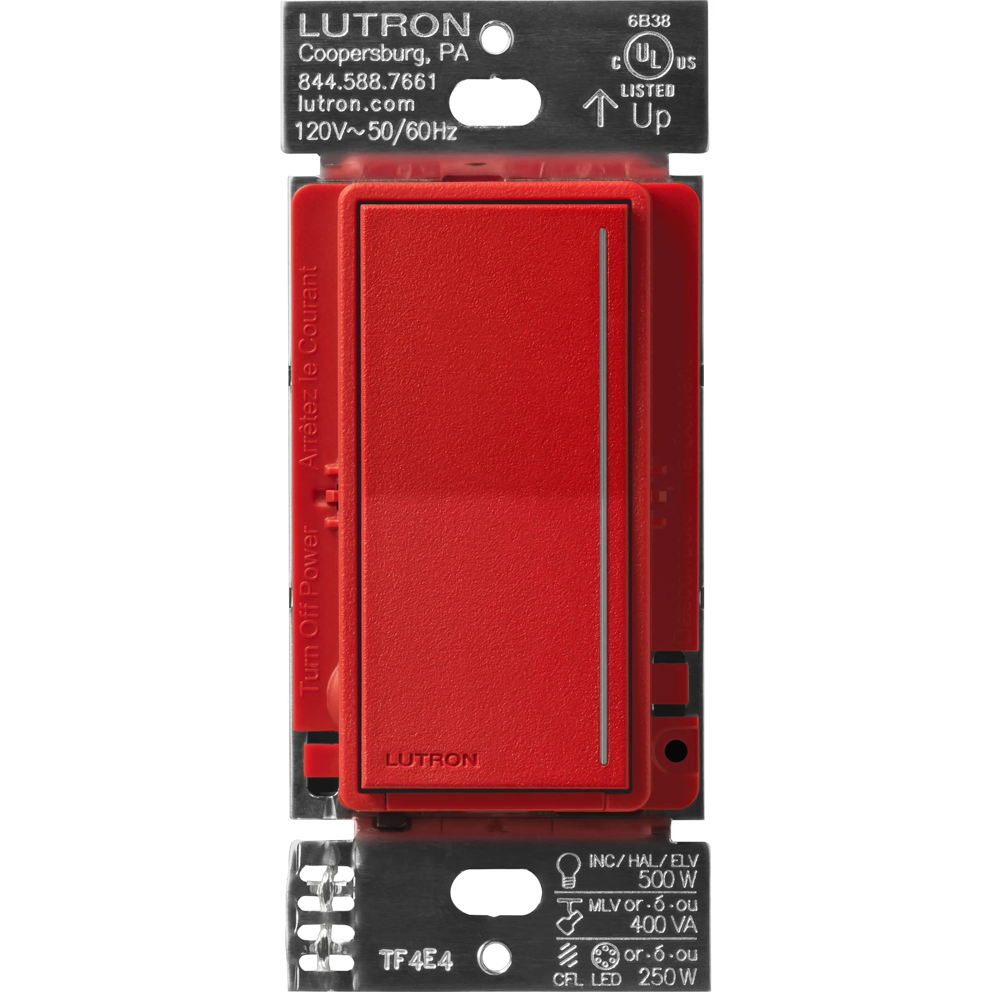 Sunnata Pro LED+ Multi-Location LED Illuminated ELV Touch Master Dimmer Signal Red