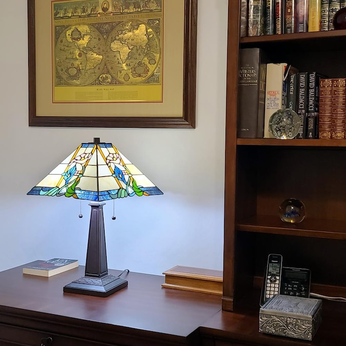 Amora Lighting 22-in Multi Table Lamp with Glass Shade - Image 2