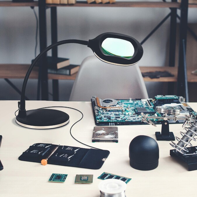 Brightech 51-in Classic Black Arc Floor Lamp - Image 7