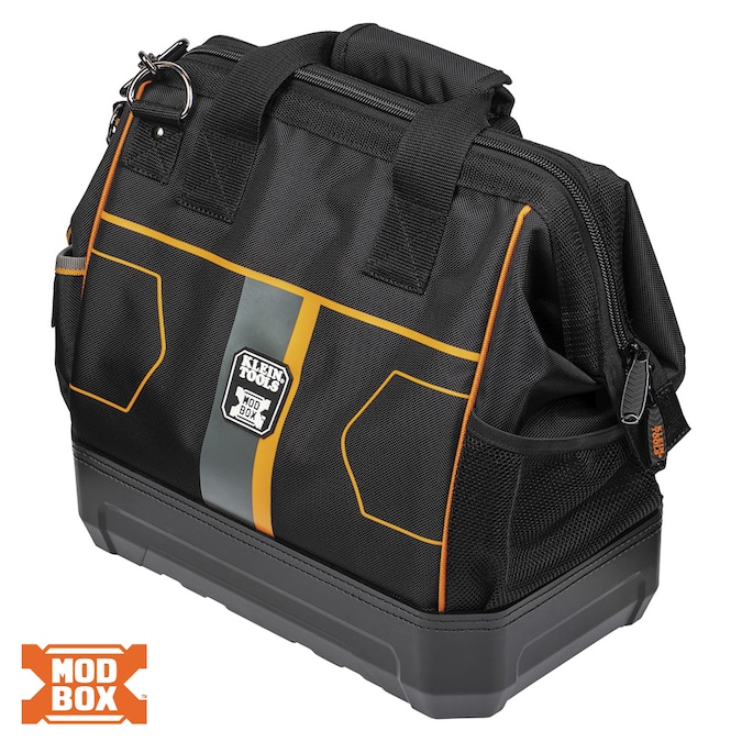 Klein Tools MODbox Black Ballistic Nylon 15.3-in Zippered Tool Bag