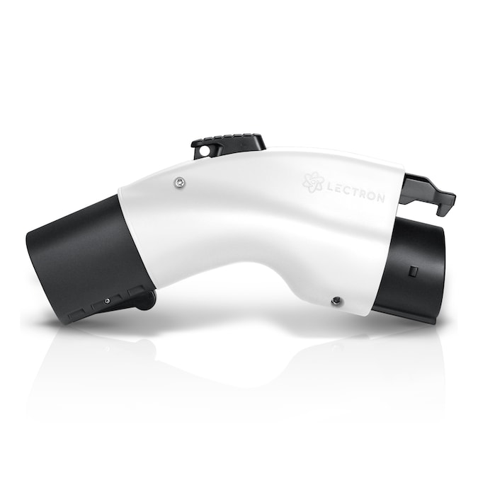 Lectron Tesla to J1772 Adapter 48A- For J1772 EVs (Wht) EV Electric Vehicle Charger Adapter