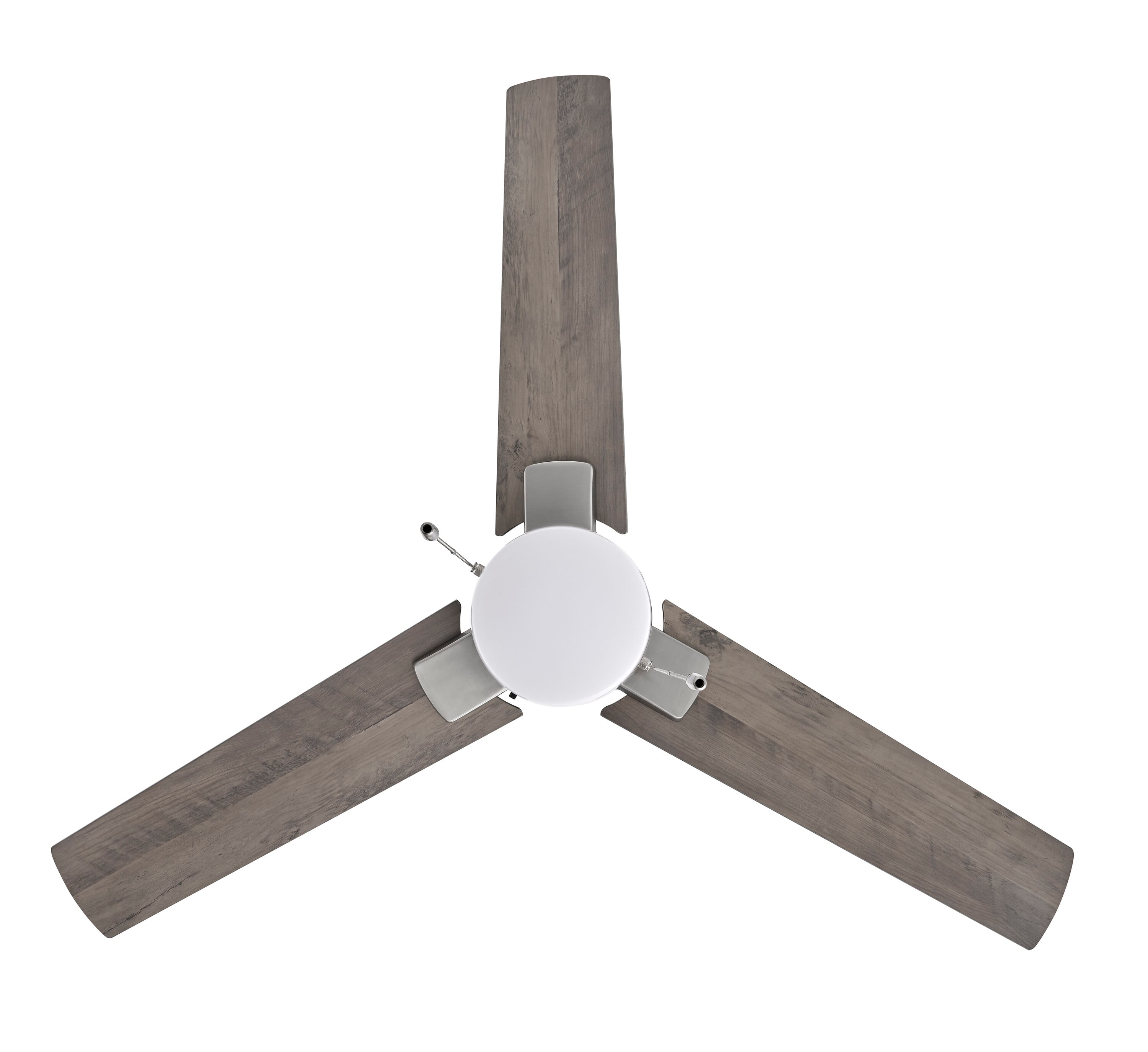 Brinson 44-in Integrated LED Brushed Nickel with Silver/Burnished Maple Blades Ceiling Fan With Light ( 3 -Blade ) - Image 8
