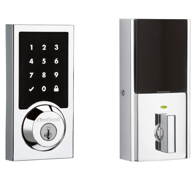 Kwikset Signature Series 916 SmartCode Polished Chrome Smart Lock Electronic Deadbolt Smartkey Touchscreen Keypad