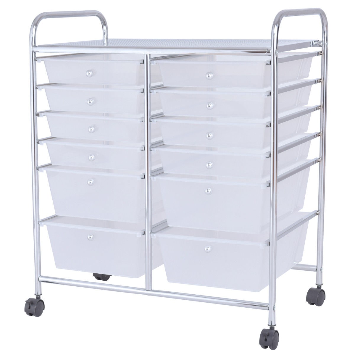 30-in 12 -Drawer Rack 33-lb Capacity Utility Cart