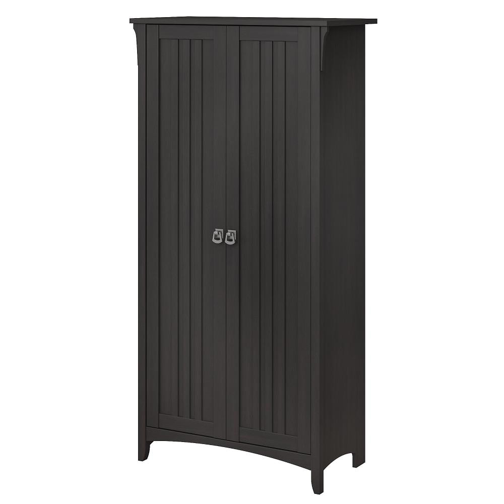 Salinas 31.5-in W x 62.95-in H Wood composite Vintage Black Freestanding Utility Storage Cabinet