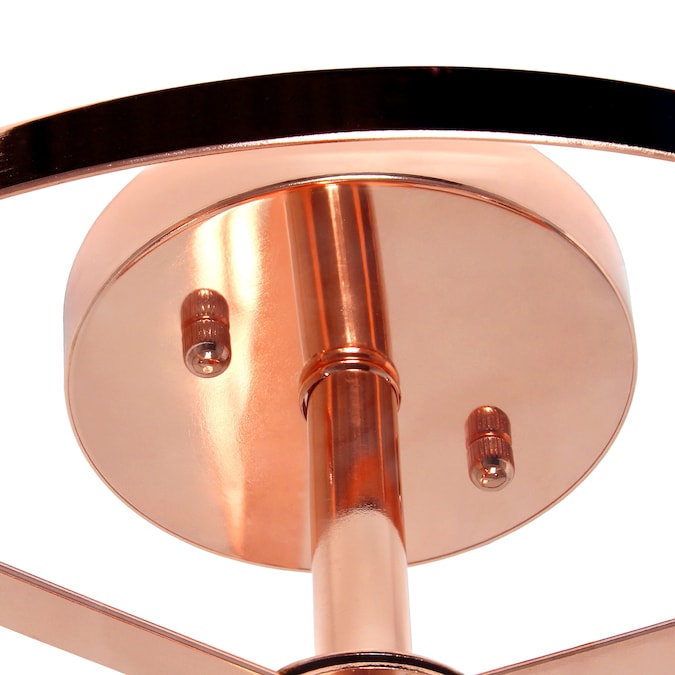 Lalia Home Classix 3-Light Polished Copper Semi mount light - Image 10