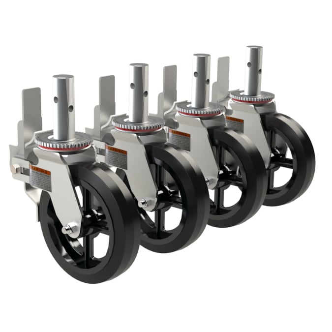 Build Frames Steel 8-in Casters For Scaffolding 4-Pack
