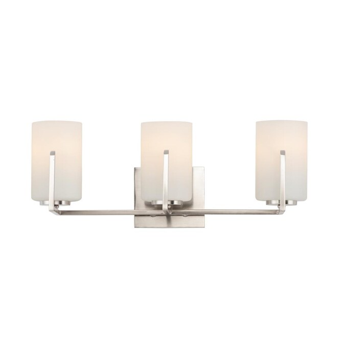 Maxim Lighting Dart 21.25-in 3-Light Satin Nickel Transitional Vanity Light