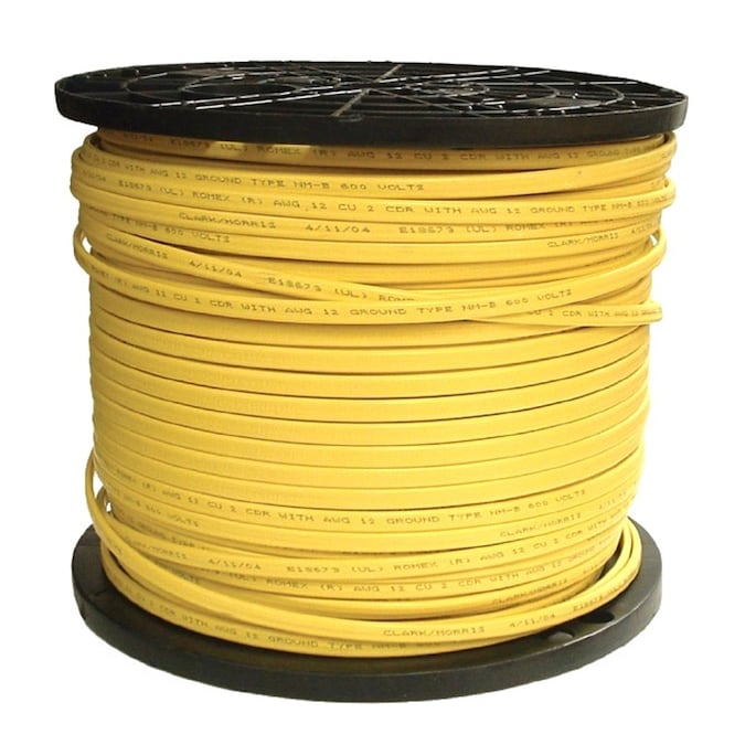 Southwire 1000-ft 12/2 Romex SIMpull Solid Indoor CU NM-B W/G Individual Pack (By-the-roll)